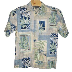 Tori Richard Medium‎ 100% Silk Multicolored Short Sleeve Hawaiian Button Shirt M